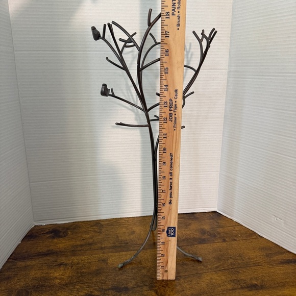 Jewelry Tree Metal Decor Birds Branches  Rings Bracelets Necklaces Cottage Boho‎ - Picture 2 of 9